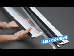 LED Aluminium Profiel voor LED Strip Bar Behuizing voor Stevige Bar Licht met Afdekking Eindkappen Clips Kast