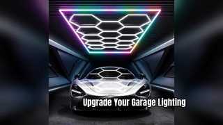 14 Hexagon RGB LED Garage Light APP-bediening