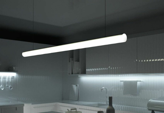Opgeschort om Aluminium LEIDEN Profiel 30mm 60mm 120mm verspreidde de Diameter met PC Dekking Geleid Strooklicht