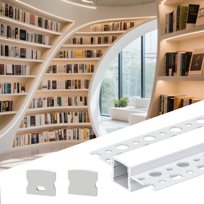 Led Strip Aluminium Profiel met PC Cover K6 Verzonken Gipsplaat Gips Led Aluminium Profiel K&C