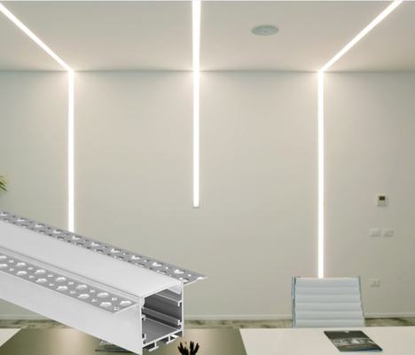 Goede prijs Het LEIDENE Gipsplaatprofiel zette van de de Muurdrywall Geleid Strook van het Pleistergips van het het Aluminiumprofiel de Uitdrijvingskanaal in een nis online