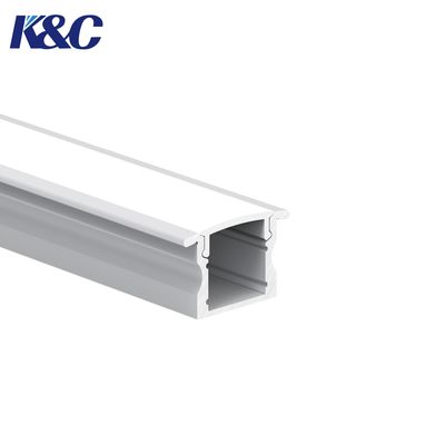 Goede prijs 6063 T5 Aluminum LED Profile 17.0x15.0mm for Embedded Installation online
