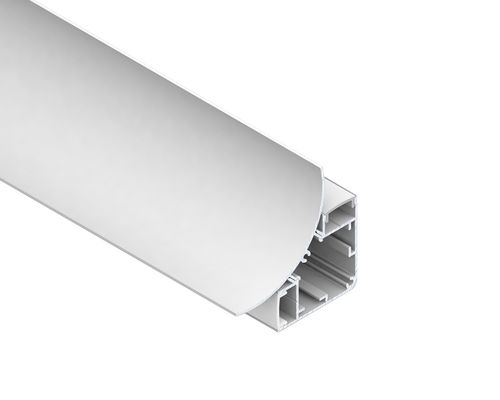 Goede prijs 75*95mm 6063 legering geanodiseerd oppervlak Aluminium randprofiel voor LED hoekverlichting online
