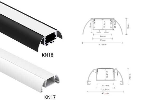 Goede prijs OEM ODM IP20 In een nis gezet Aluminium LEIDEN Profiel 6063 T5-Aluminiumlegering online