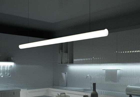 Opgeschort om Aluminium LEIDEN Profiel 30mm 60mm 120mm verspreidde de Diameter met PC Dekking Geleid Strooklicht