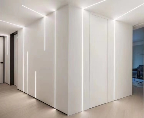 Het in een nis gezette Drywall het Profiel van het LEIDENE van het Pleistergips Geleide Aluminium Lichte Kanaal Strokenaluminium met PC-Dekking
