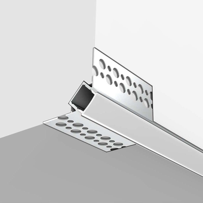Van het LEIDENE Drywall Gipsplaatprofiel Kanaal In een nis gezet Pleistergips 6063 T5-Aluminium voor Geleid Strooklicht