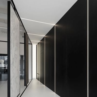 Goede prijs Geleid Profiel voor Plafond Lichte Bar die Zwart Strokenkanaal In een nis gezet Drywall Pleistergypsum3 T5 Aluminium aansteken online