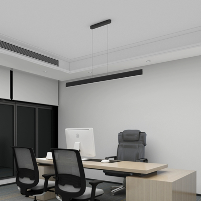 Lineaire van de het Aluminiumuitdrijving van de Tegenhangerverlichting het Profiel Zwarte Witte Kleur