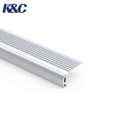 6063 Aluminium LED Step Light Profiel 43,37x22,5 mm met PC Diffuser