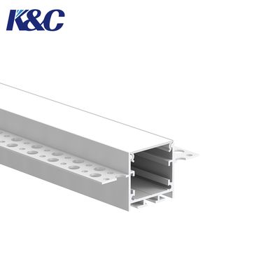 6061-T6 Aluminiumlegering Verzonken LED-profiel met Hoge-Transparantie PMMA-diffuser en Ingebouwde Installatie