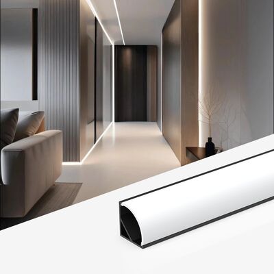 Goede prijs 90-gradig hoek LED profiel met 6063 T5 aluminiumlegering en zandstraaloxidatie in W16*H16mm formaat online