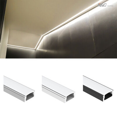 Goede prijs 6063 T5 Aluminium legering LED-strookkanaal met 50000 werkuren en W17.0*H9.0mm Grootte voor oppervlakte-montage online