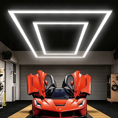 Goede prijs 340W LED Hexagonaal licht aansluitbaar modulair honingraat panelen Plafondverlichtingssysteem ontworpen voor garage gym werkplaats en kantoor online