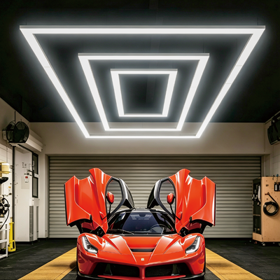 Goede prijs 422W LED zeshoekig licht modulair plafondsysteem met aansluitbare honingraat panelen ontworpen voor garage gym werkplaats en kantoor online