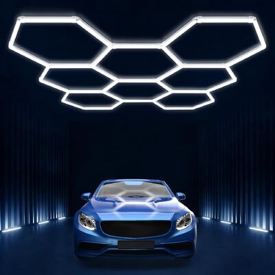 Goede prijs LED Hex Light Hexagon Panel Lighting System Modulair Verbindbaar Honingkorf Plafondlichten Voor Huis Garage Studio Kantoor online