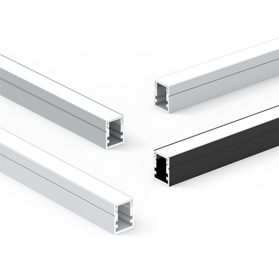 K3 6000 Serie gezandstraald aluminium profiel opbouwdelen zaagservice voor LED strip profielen decoraties
