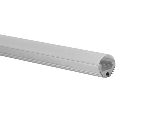 Kleine 20mm ronde gestalte gegeven geanodiseerd aluminium LEIDEN profiel met een rond gemaakte verspreider