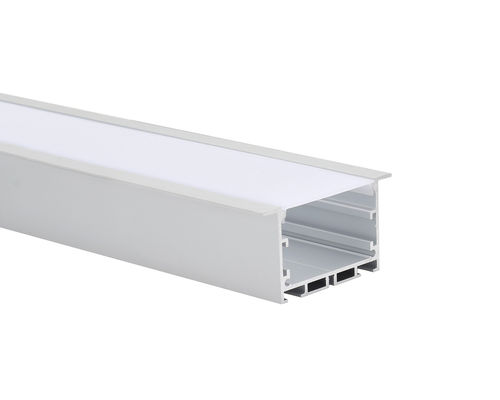 Geleid In een nis gezet het Aluminium LEIDEN van PC van het aluminiumkanaal W50*H35mm Zwarte Dekking Profiel