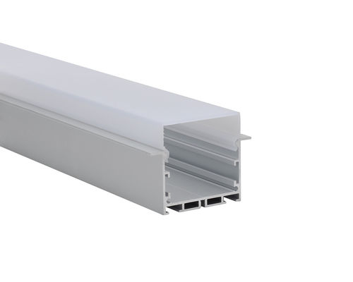 Goede prijs Het in een nis gezette aluminium leidde profiel 50*50mm met PC-verspreider voor geleid strook lineair licht online