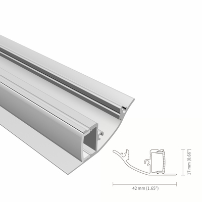 Goede prijs 6063 Drywall van het legerings de Muur Opgezette Geleide Profiel Deklaag van de Gipsk59 Nevel online