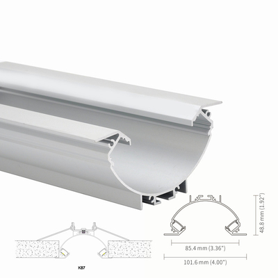 Goede prijs Het Aluminium LEIDEN van nevelcaoting H48.8mm In een nis gezet Profiel IP20 voor Plafondlicht online