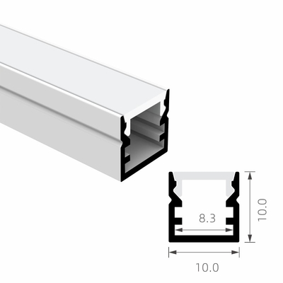 PC-Zandstralen van het LEIDENE het Profiel T8 Strookaluminium berijpte 10×10mm