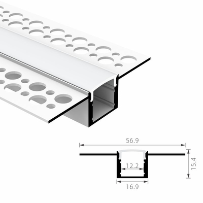 Goede prijs LEIDEN Aluminiumprofiel voor Geleide van het het Pleistergips van het Strook Lichte Plafond het Kanaaldrywall online