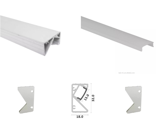 Het in een nis gezette Aluminium leidde de Hoektrede van de Profielmuur voor de Geleide Uitdrijving van Shrip Lingt