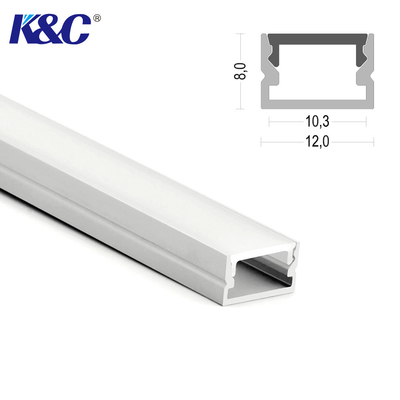 Goede prijs Legering 6063 het Vierkant van de het Kanaaluitdrijving van het Aluminiumprofiel anodiseerde 12×8mm online