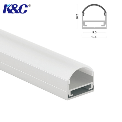 Goede prijs 6063 T5-van de LEIDENE het Kanaal die Aluminiumlegering 17mm de Breedte van PCB zandstralen online