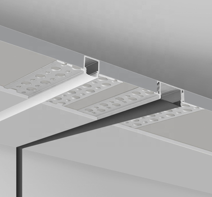 Goede prijs T5 6063 In een nis gezet Aluminium Geleid Profiel 5mm PCB van PC Pmma voor Drywall online