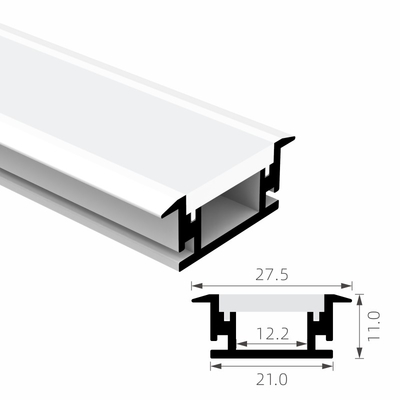 Goede prijs Van het Profielalu van het strook de Lichte 6063t5 In een nis gezette Geleide Aluminium Uitgedreven Huisvesting van het de Legeringskanaal online