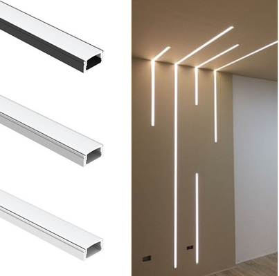 Geleide Legering van het Profielaluminium 6063 T5-van de de Vormuitdrijving van U van het de Huisvestingskanaal de Verspreide Dekking voor de Bar van de Verlichtingsstrook