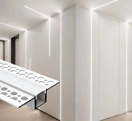 Goede prijs Het in een nis gezette Drywall Geleide Profiel van het Pleistergips Aluminium voor Plafond van het LEIDENE het Lichte Kanaal Strokenaluminium online